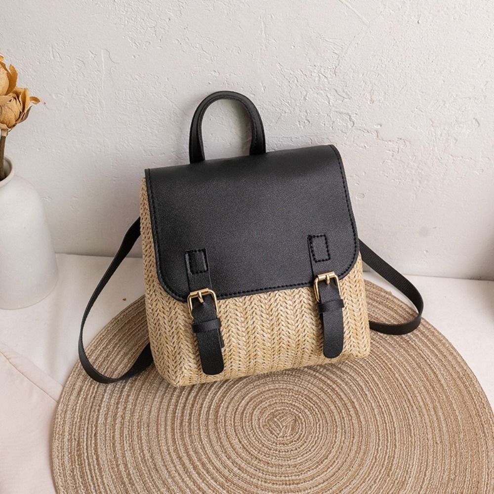 Versatile Bag PU Leather Straw - Luxury Bags Leather recension och pris