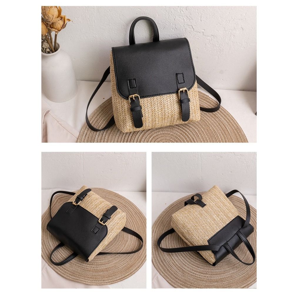 Versatile Bag PU Leather Straw - Luxury Bags Leather recension och pris