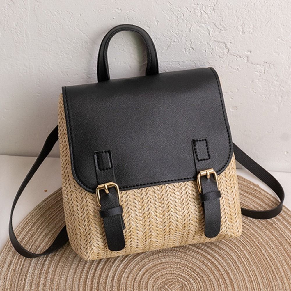Versatile Bag PU Leather Straw - Luxury Bags Leather recension och pris