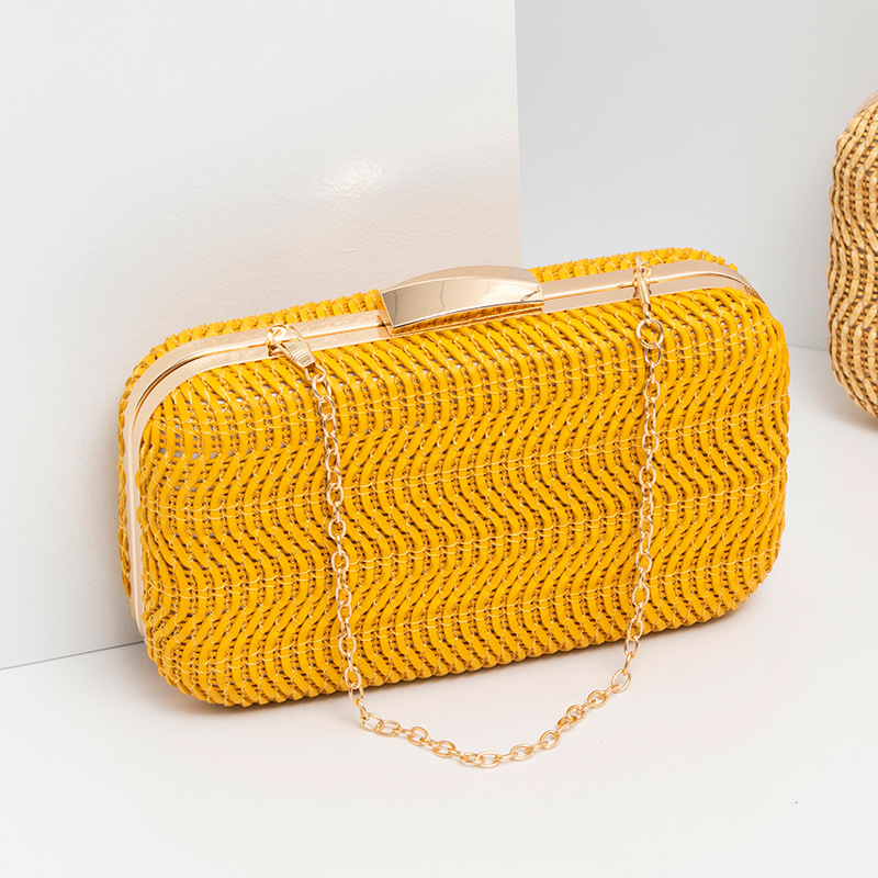 Casual Straw Women's Bag Yello - Luxury Bags Consignment recension och pris