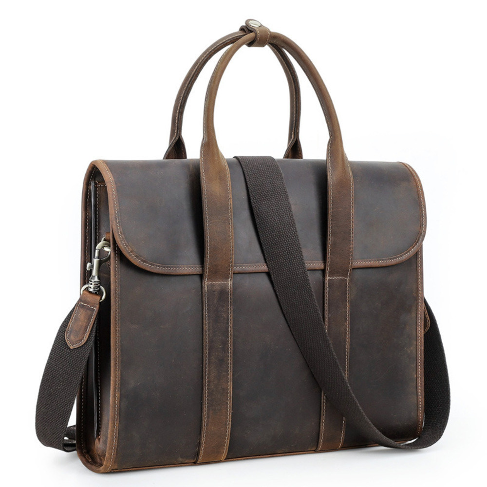 2025 Black Crazy Horse Men's S - Luxury Bags For Men Brands recension och pris