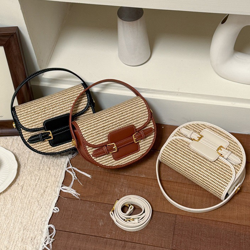 England Style Mini Straw Saddl - Luxury Bags Leather recension och pris